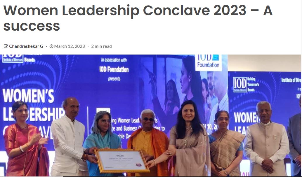 Women Leadership Conclave 2023 – A success